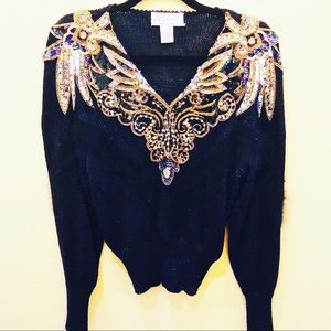 Vintage sequin sweater